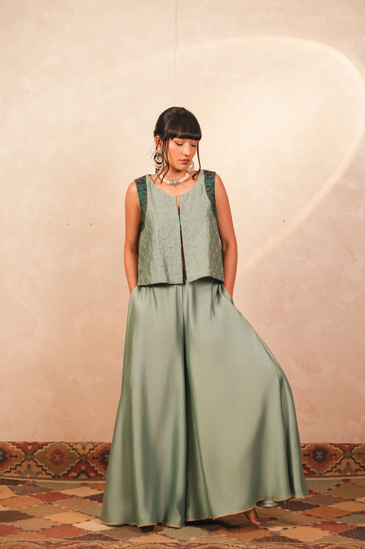 Yamini Silk Chanderi Sharara