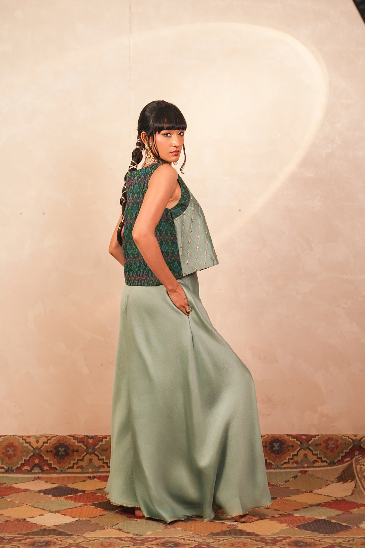 Chandni Chanderi Jacket & Pants Co-Ord Set