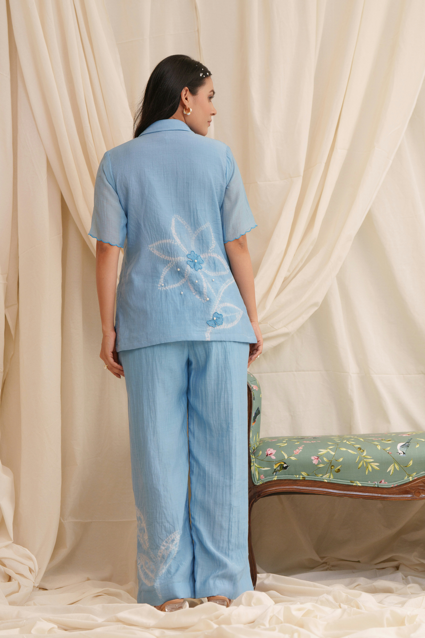 Couplet Mul Chanderi Top