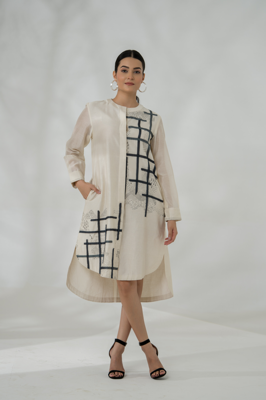 Ghazal Pure Chanderi Dress