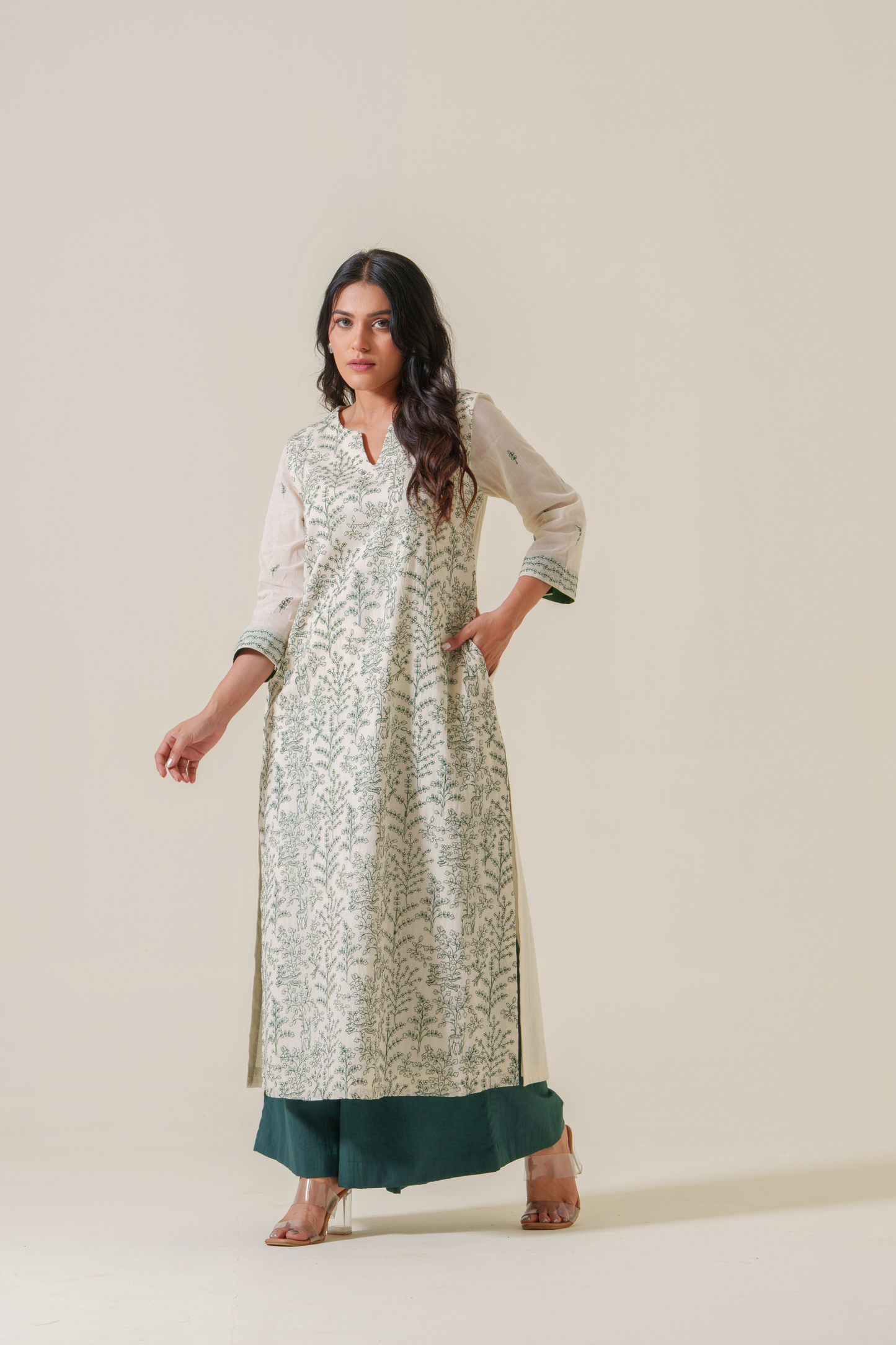 Whispers of the Jungle Soft Voile Kurta