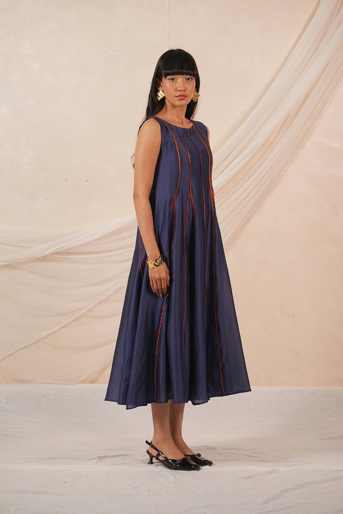 Sway Silk Chanderi Dress