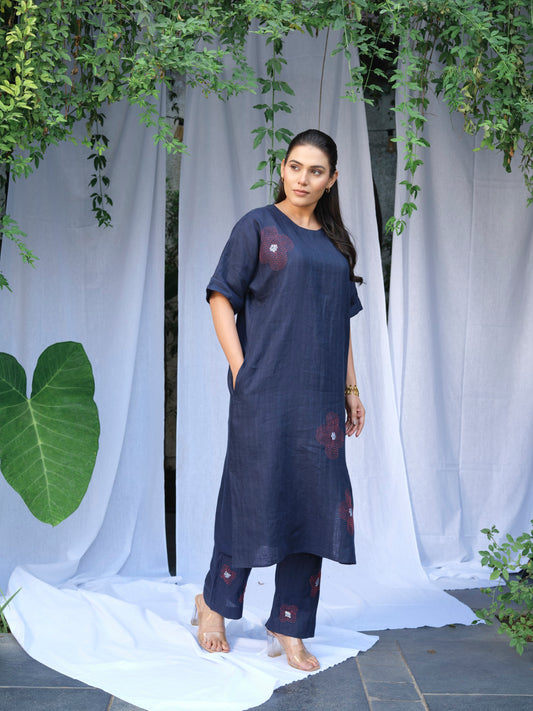 Noir Pure Linen Pants