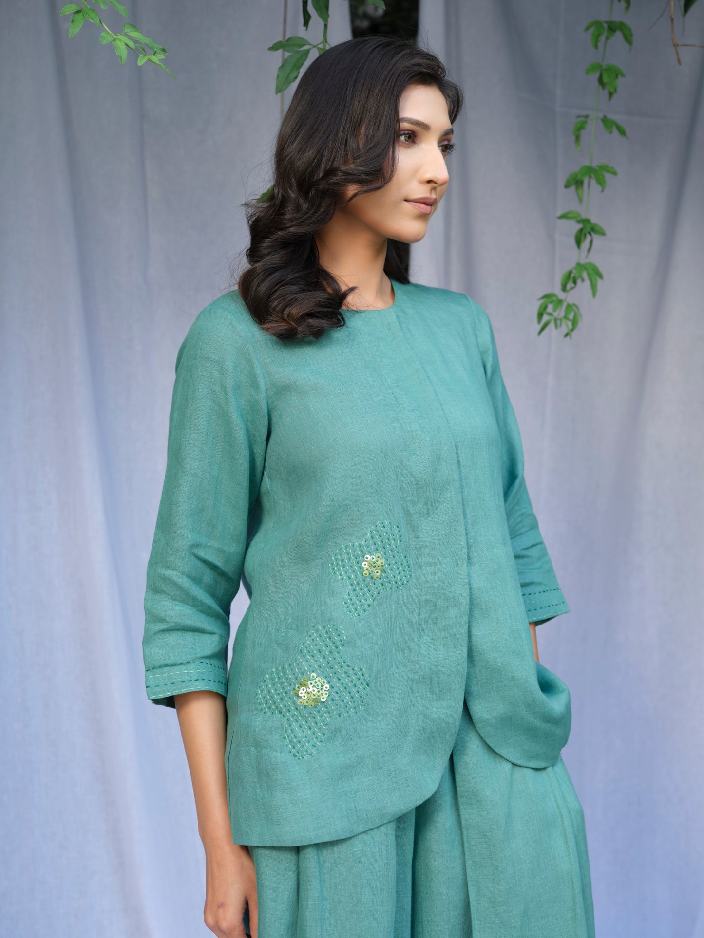 Matcha Pure Linen Co-Ord Set
