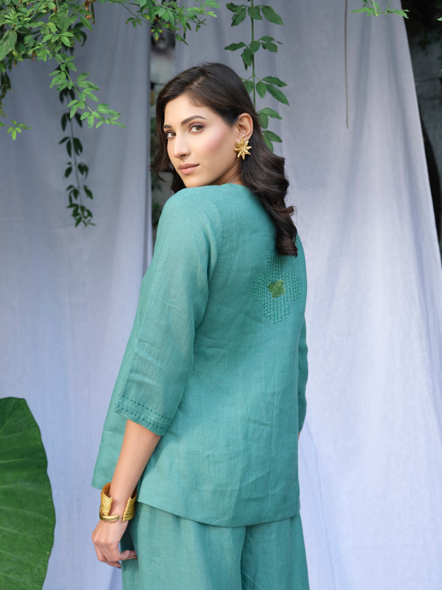 Matcha Pure Linen Top