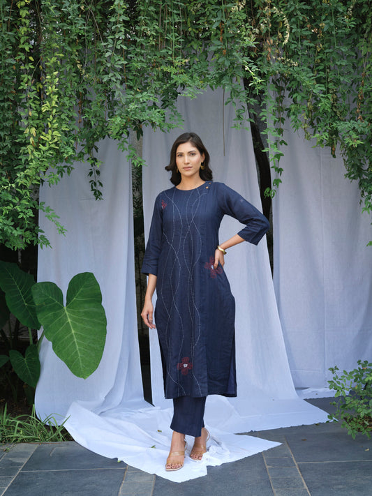 Skyfall Pure Linen Kurta