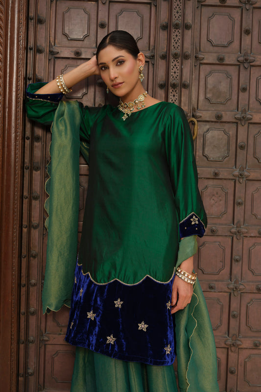 Dilkashi Pure Silk Kurta