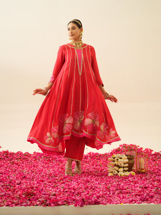 Lakshmi Pure Chanderi Anarkali Kurta