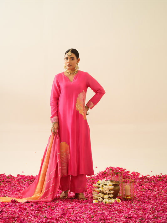 Jodha Pure Chanderi Kurta