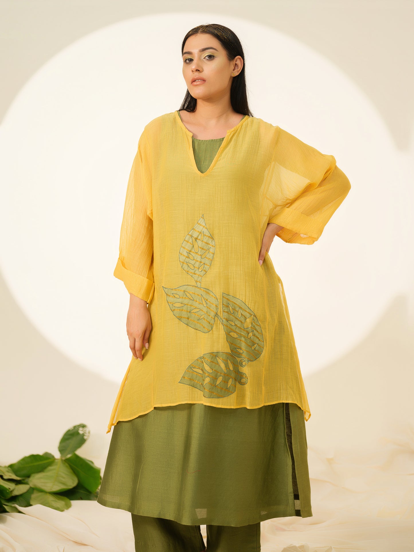 Tree Of Light Pure Chanderi Kurta