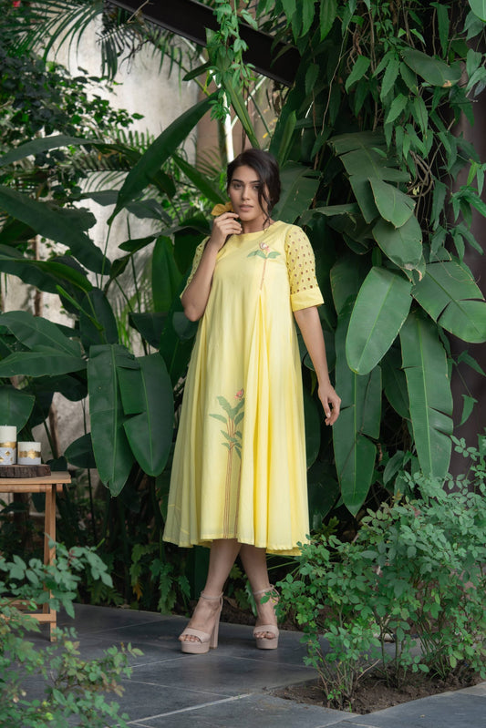 Sunrays Cotton Mulmul Dress