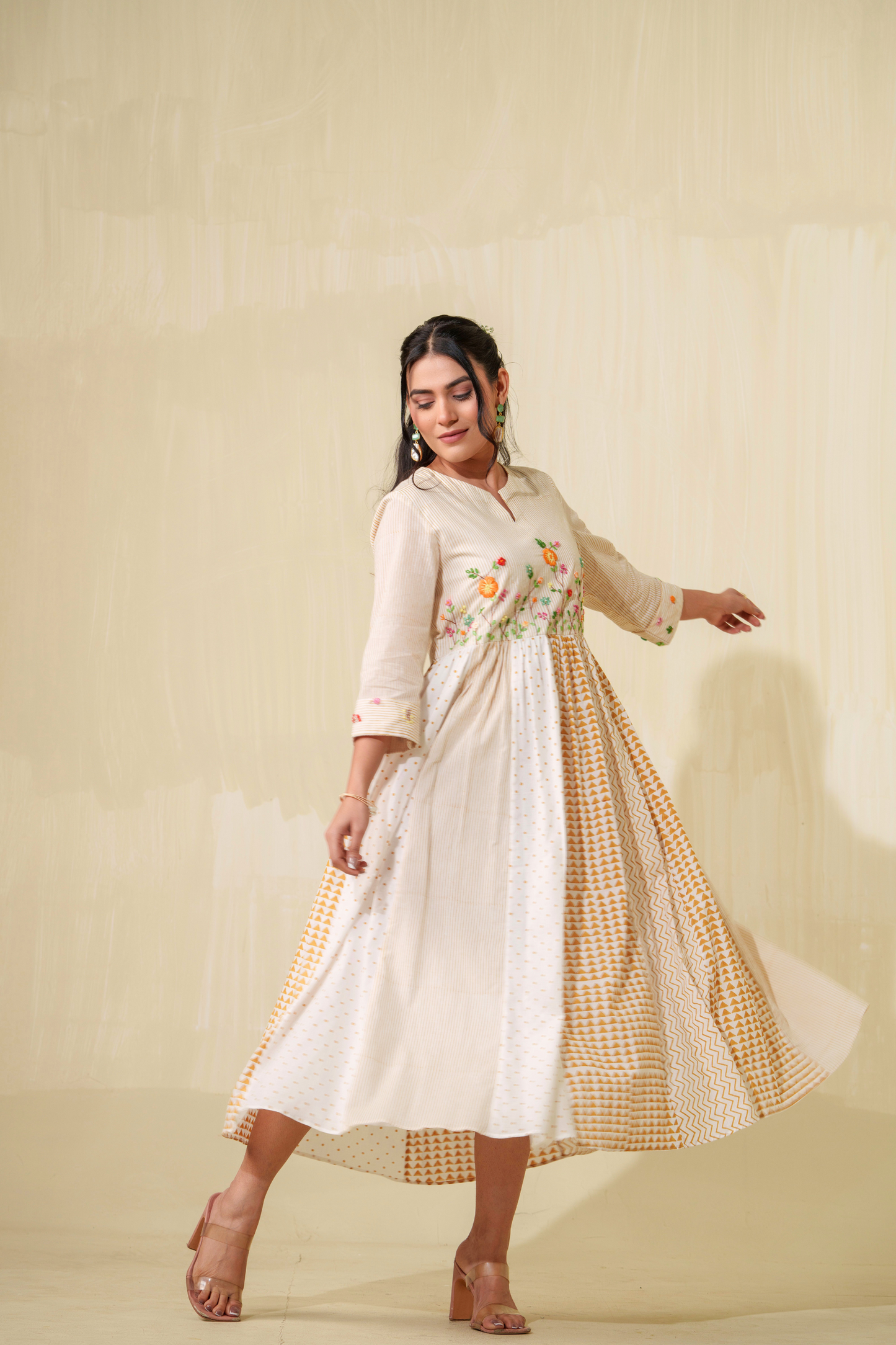 Wheat Fields Pure Cotton Dress