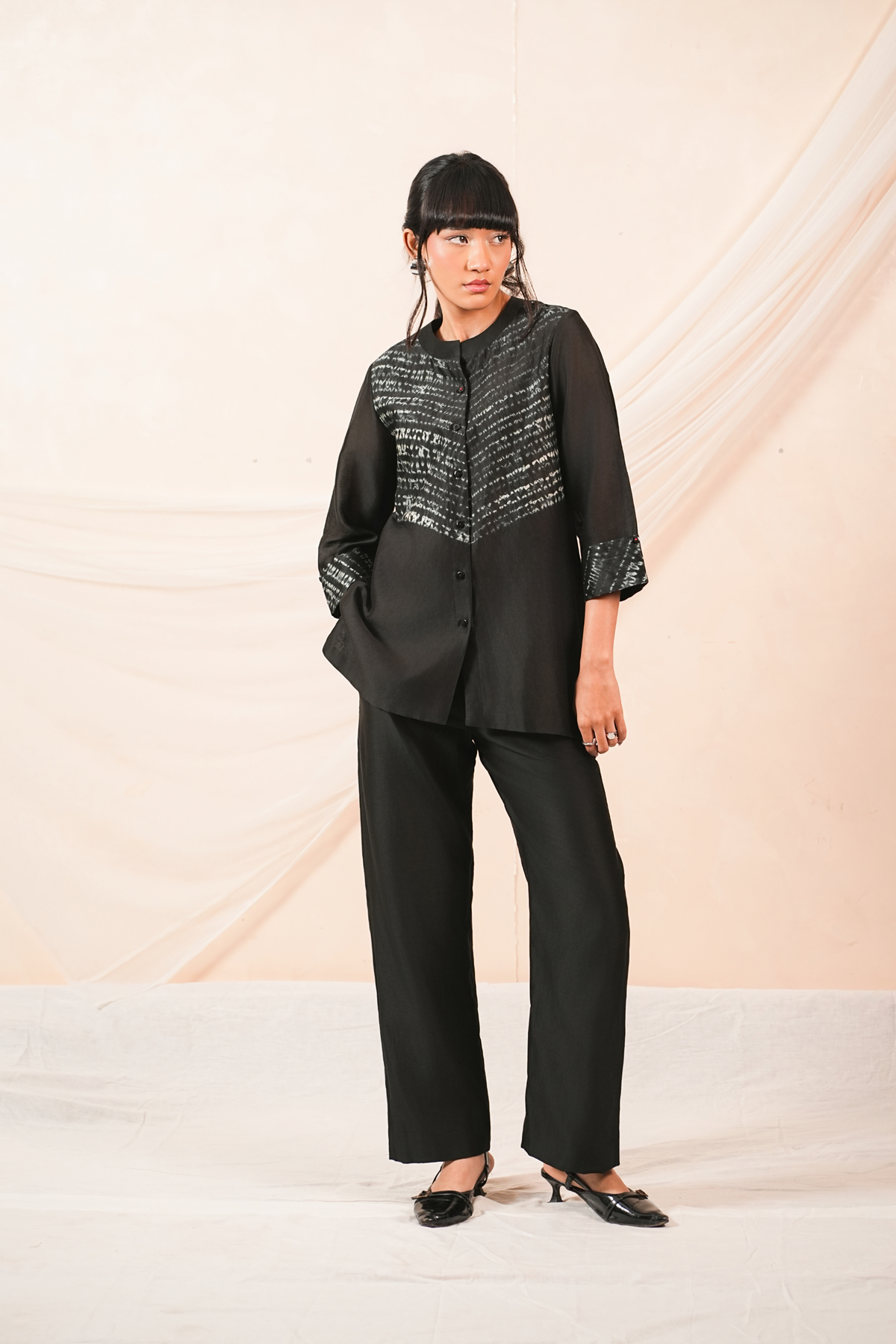 Trace Silk Chanderi Co-Ord Set