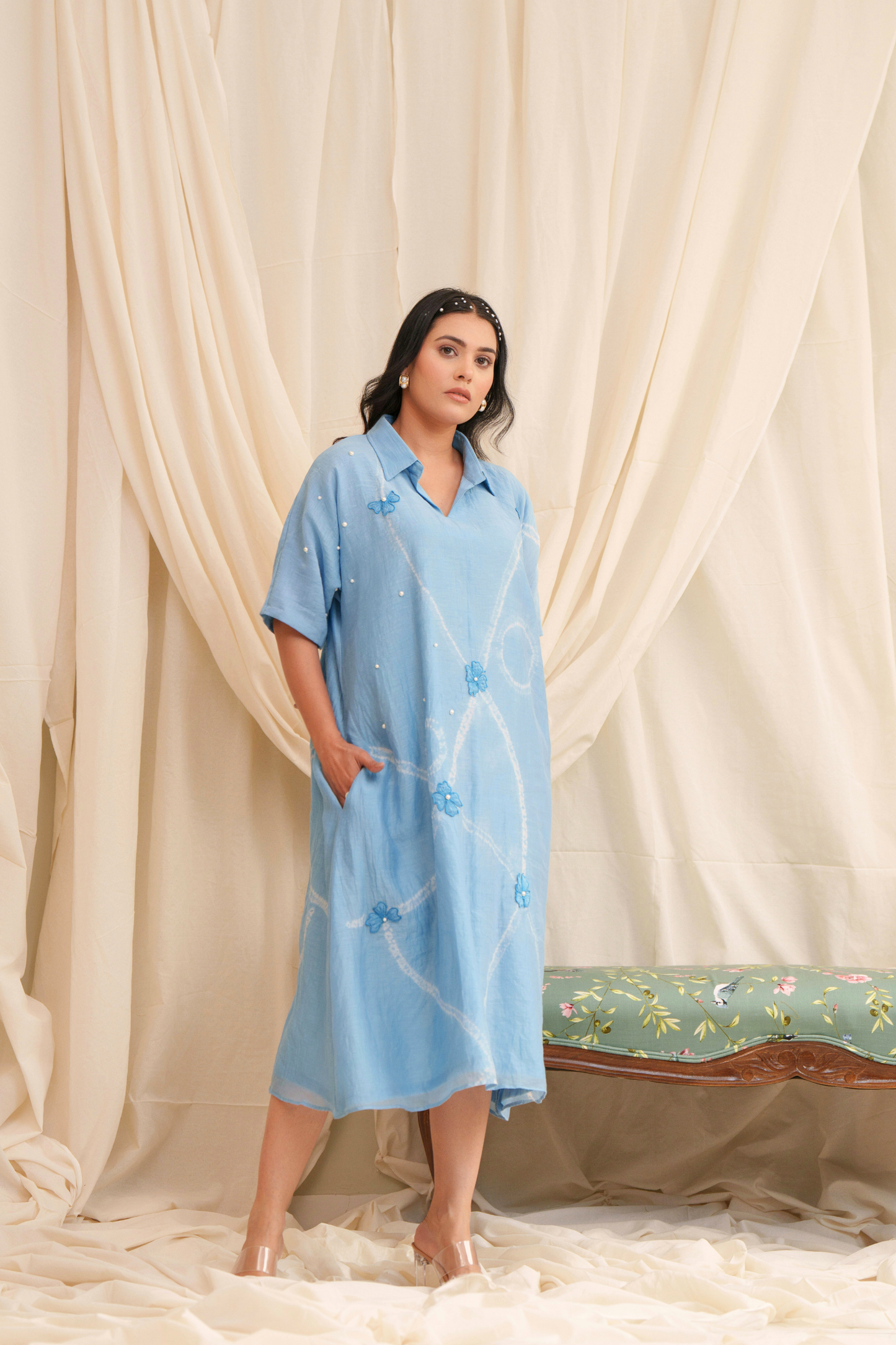 Verse Mul Chanderi Dress