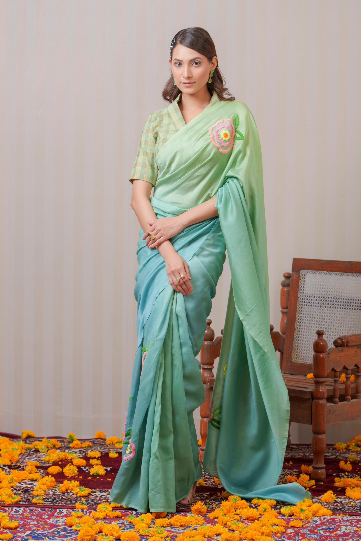 Firozi Saree