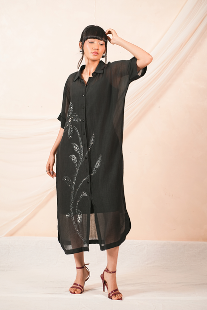 Veil Mul Chanderi Dress