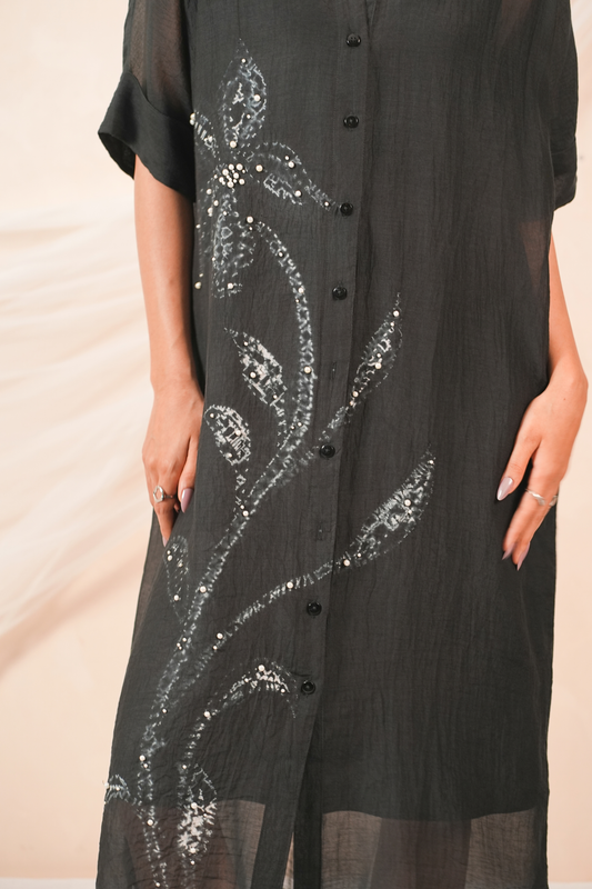 Veil Mul Chanderi Dress