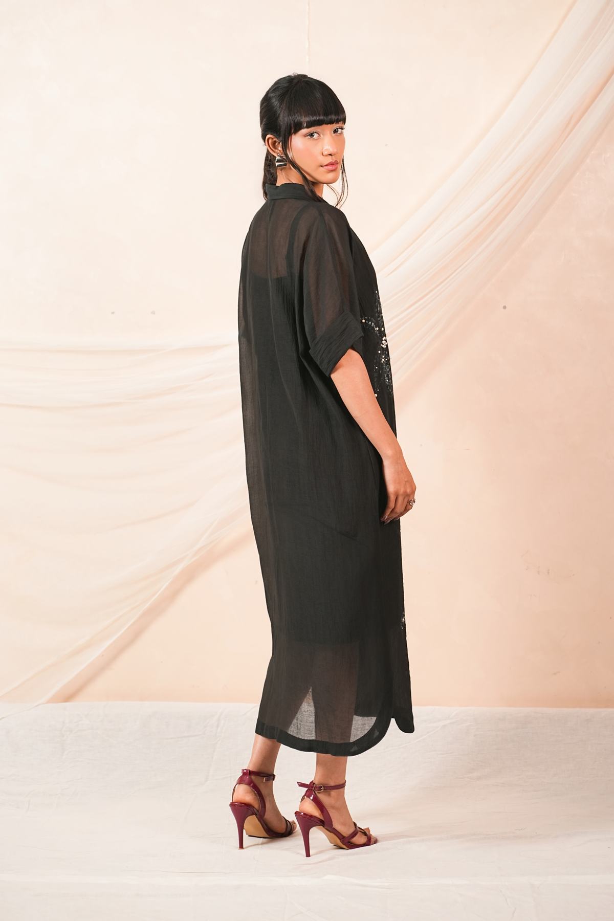 Veil Mul Chanderi Dress