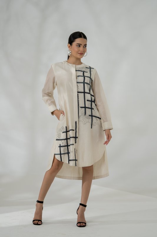 Ghazal Pure Chanderi Dress