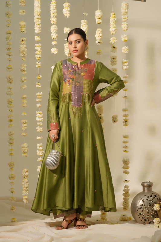 Dhara Chanderi Silk Kurta
