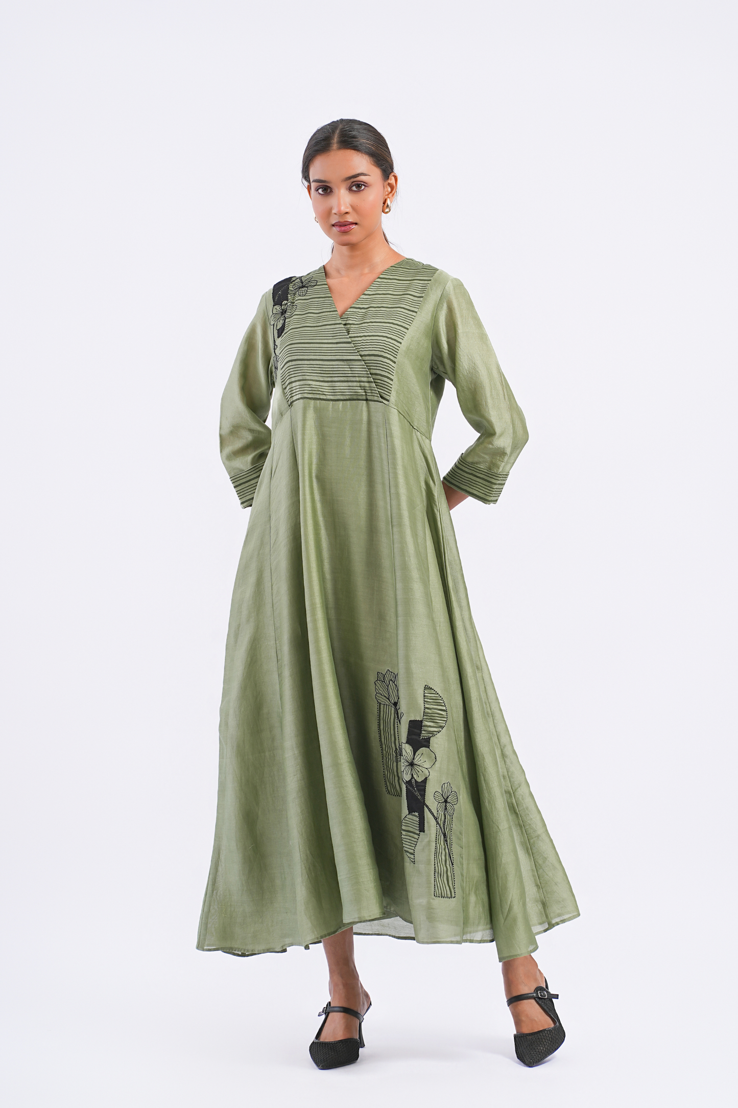 Metaphor Handloom Chanderi Dress