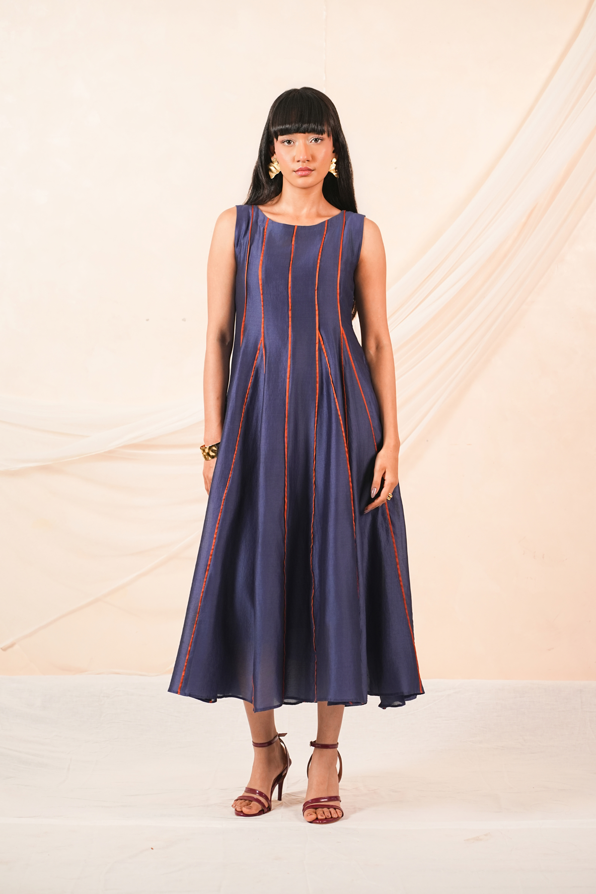 Sway Silk Chanderi Dress