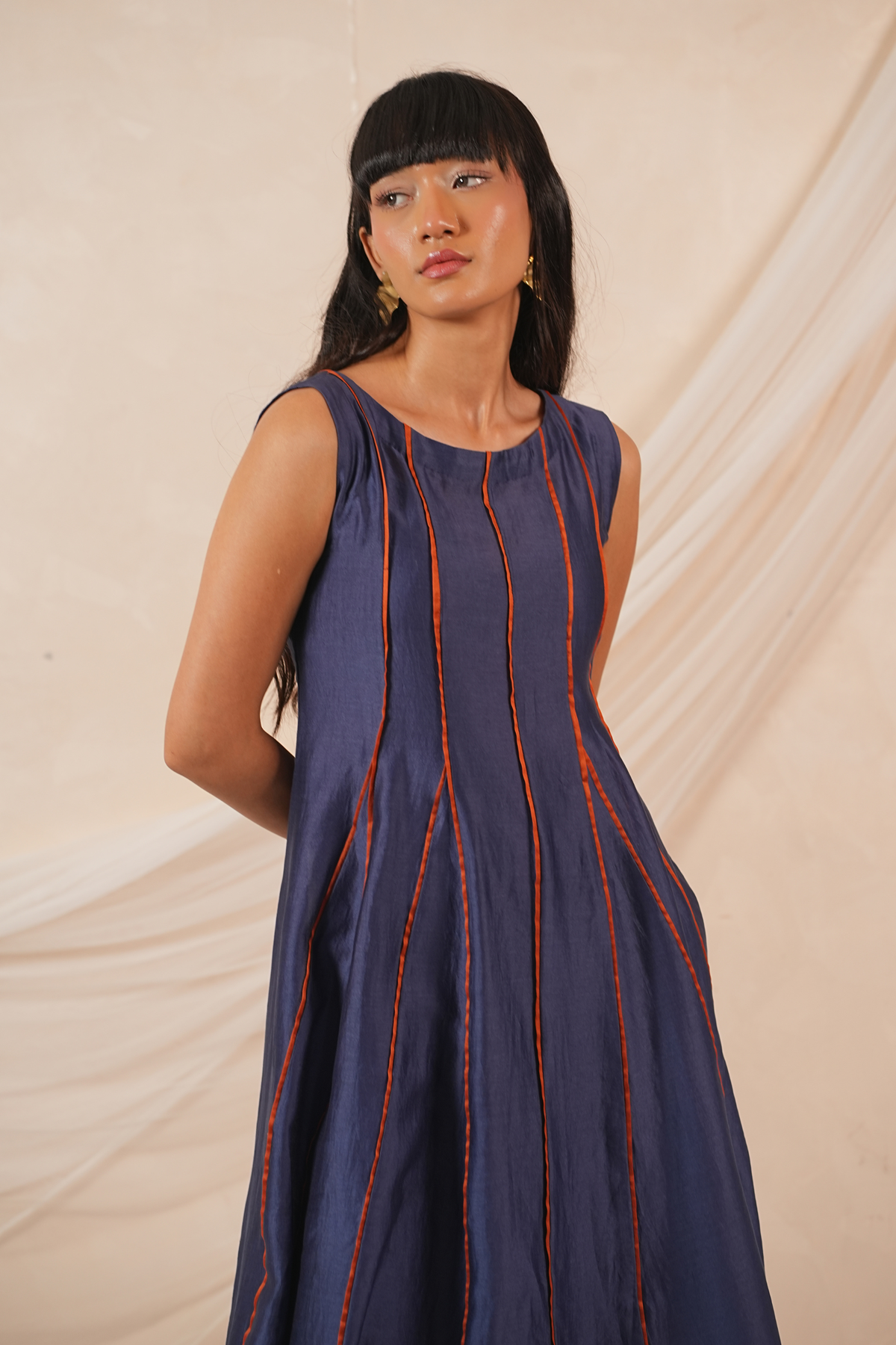 Sway Silk Chanderi Dress