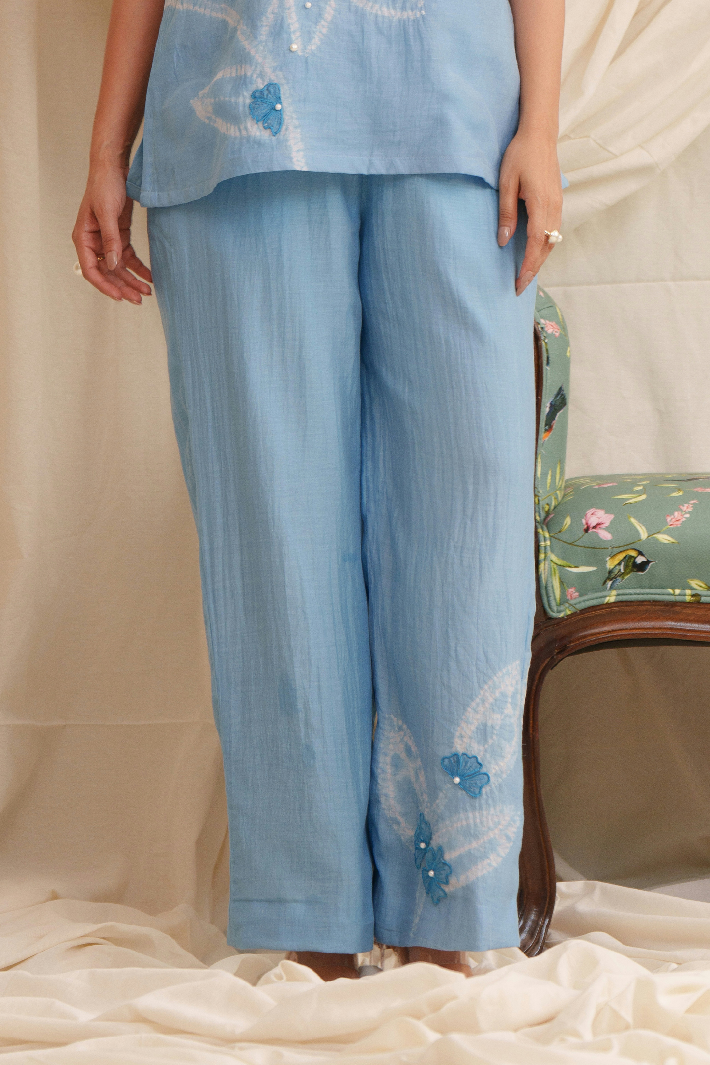 Couplet Mul Chanderi Pants