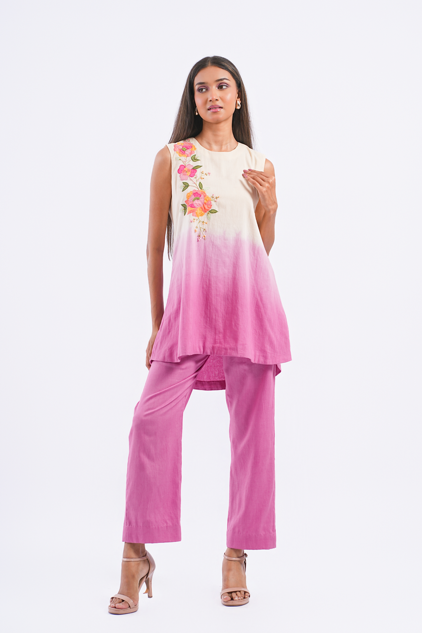 Berry Pure Mulmul Co-Ord Set