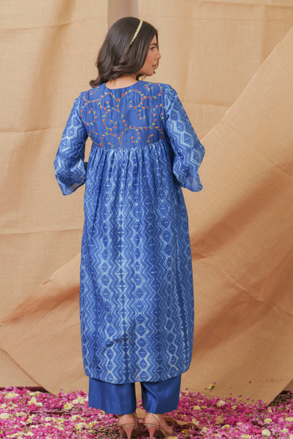 Neela Asmaan Pure Chanderi Pants