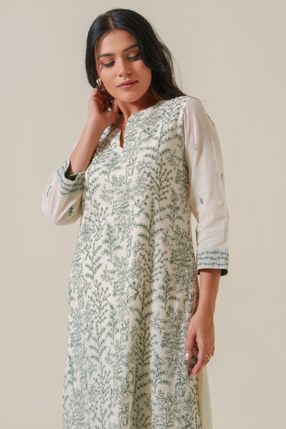 Whispers of the Jungle Soft Voile Kurta