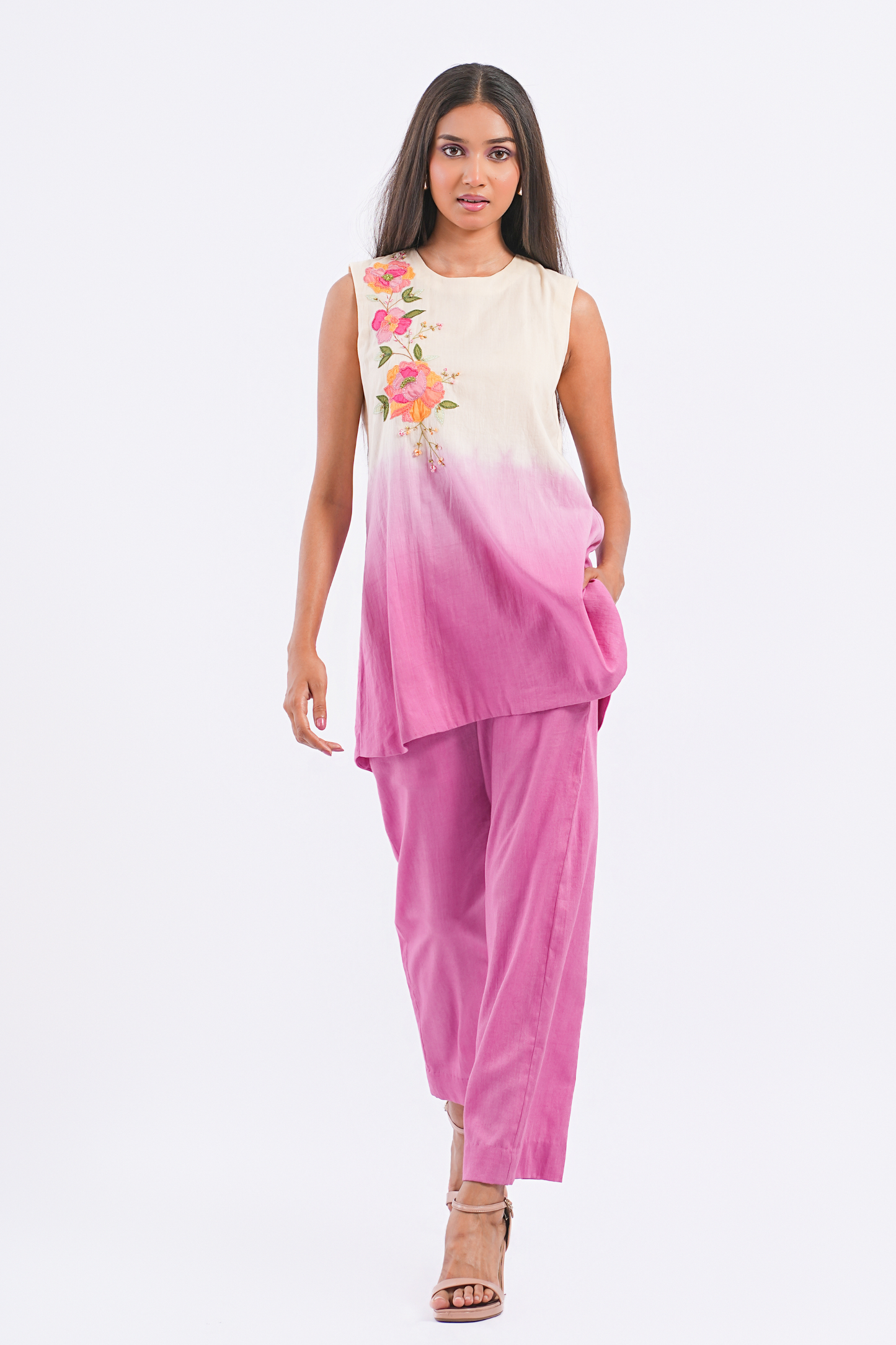 Berry Pure Mulmul Co-Ord Set