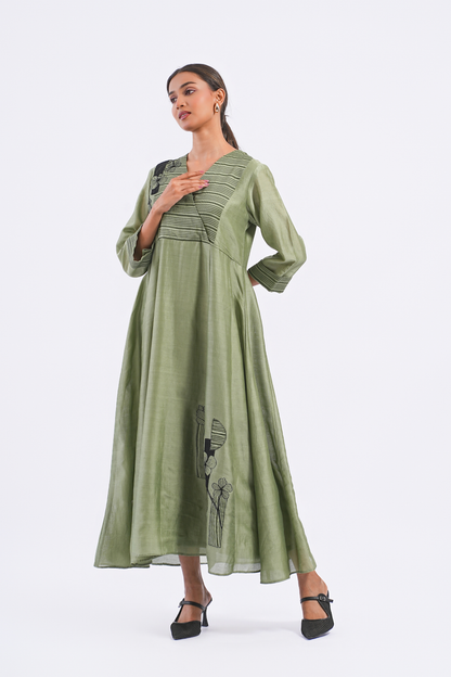 Metaphor Handloom Chanderi Dress