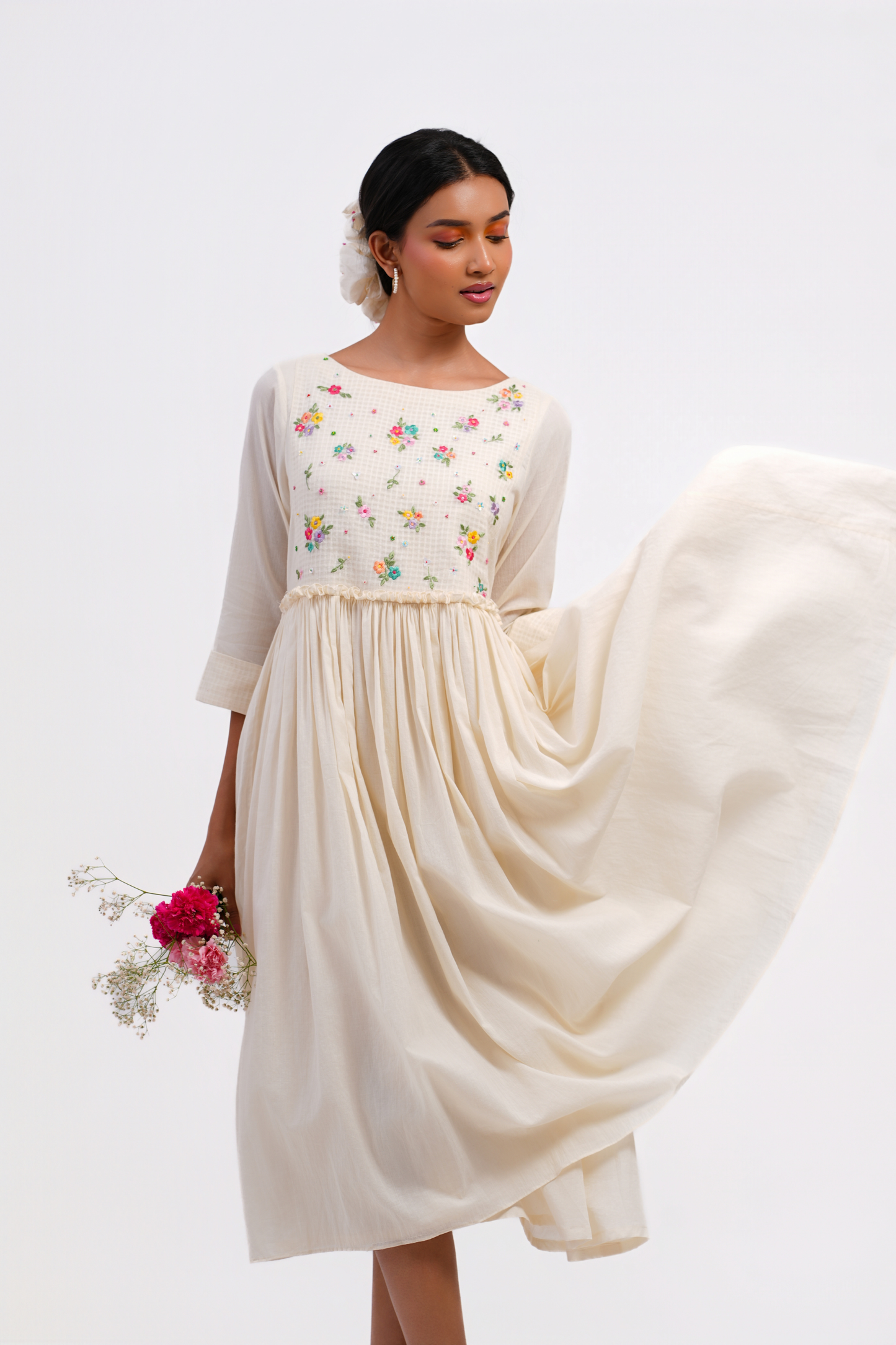 Baby's Breath Pure Mulmul Dress