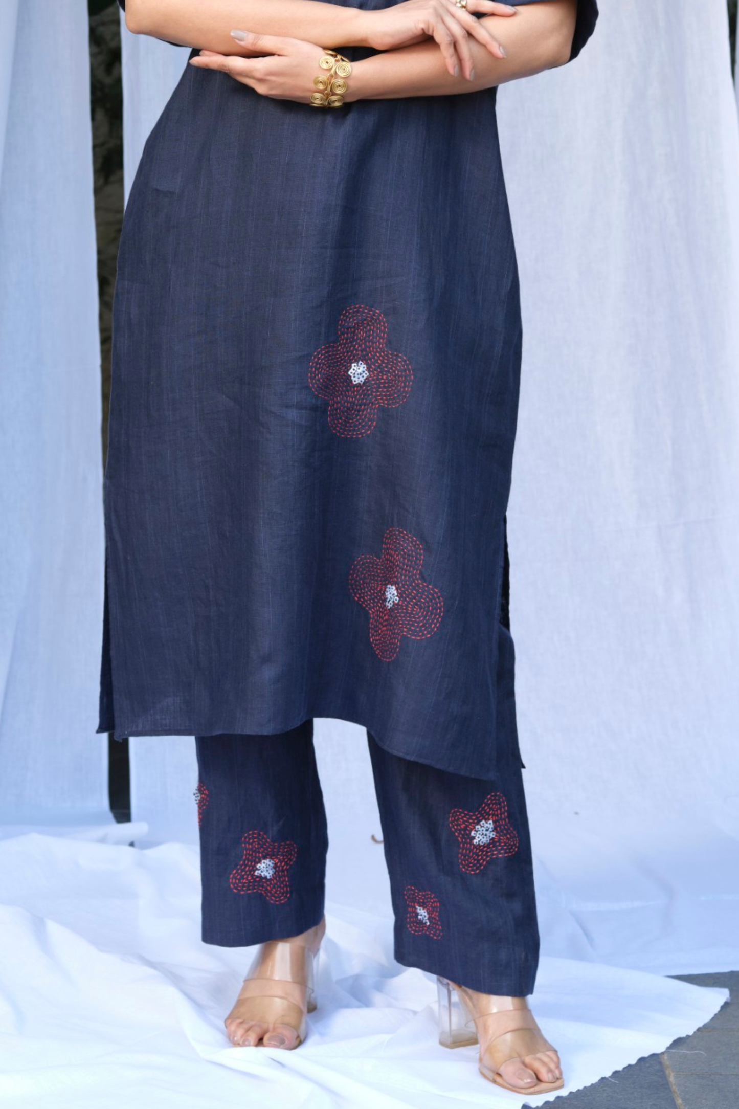 Noir Pure Linen Pants