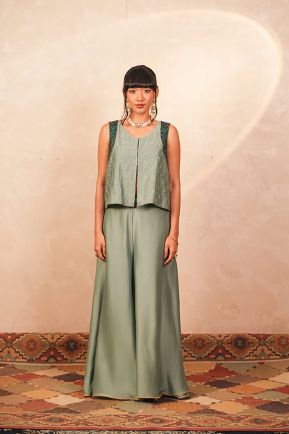 Chandni Chanderi Jacket & Pants Co-Ord Set