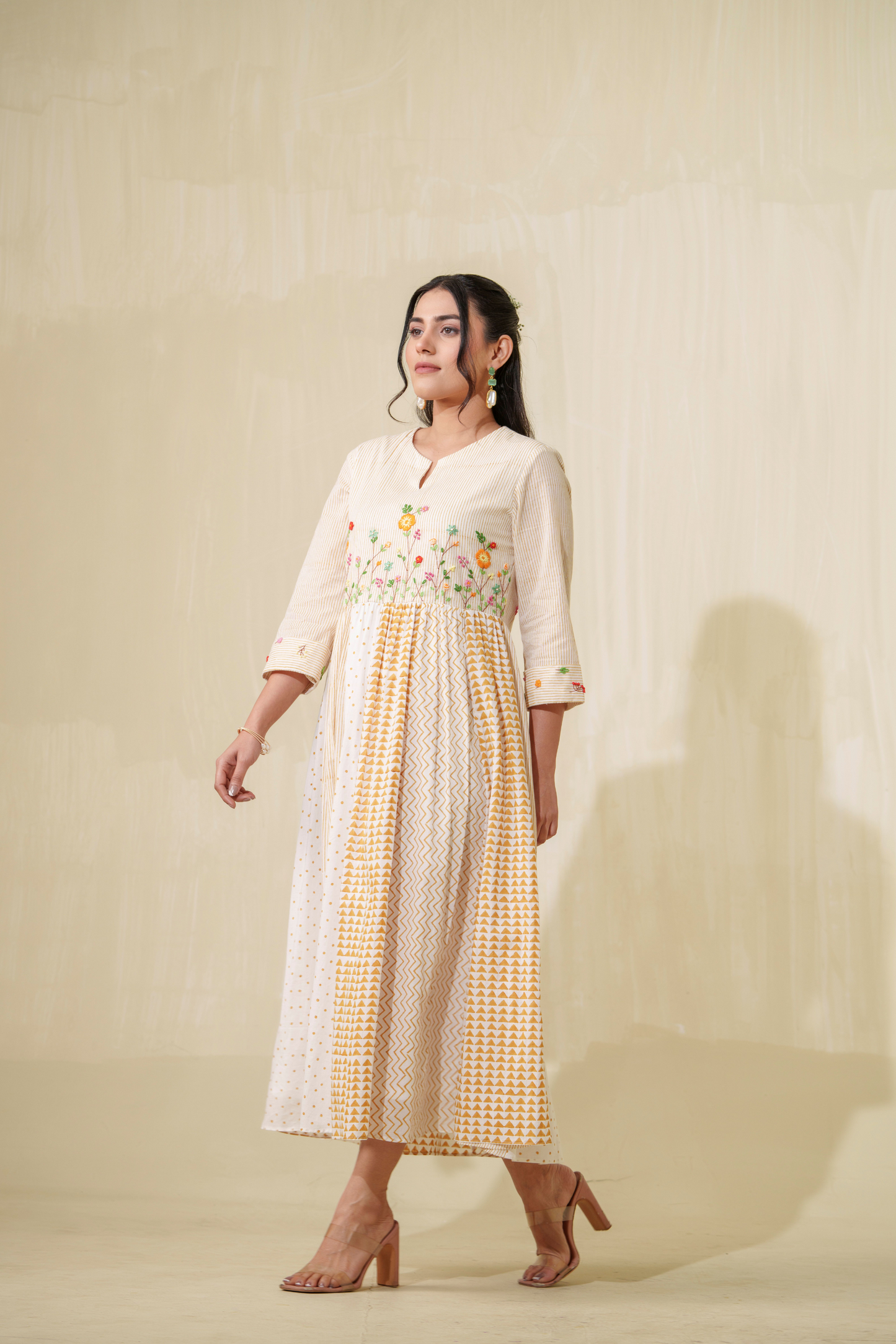 Wheat Fields Pure Cotton Dress