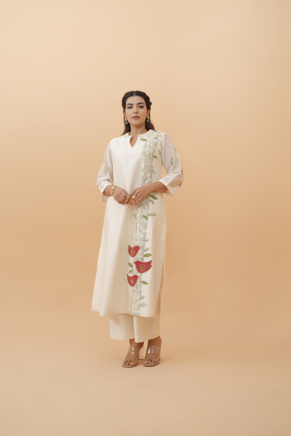 Panchi Pure Chanderi Kurta