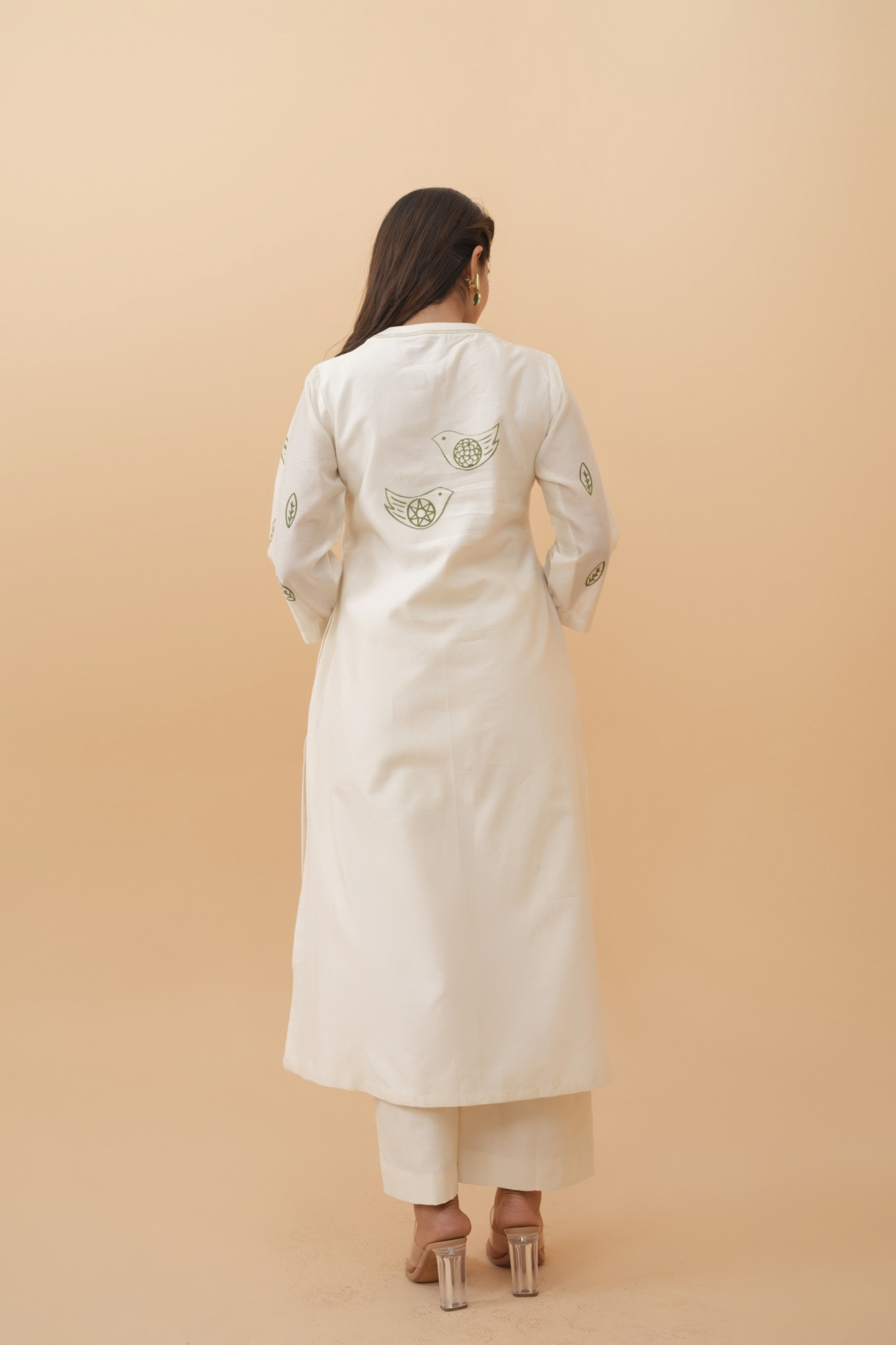 Panchi Pure Chanderi Kurta