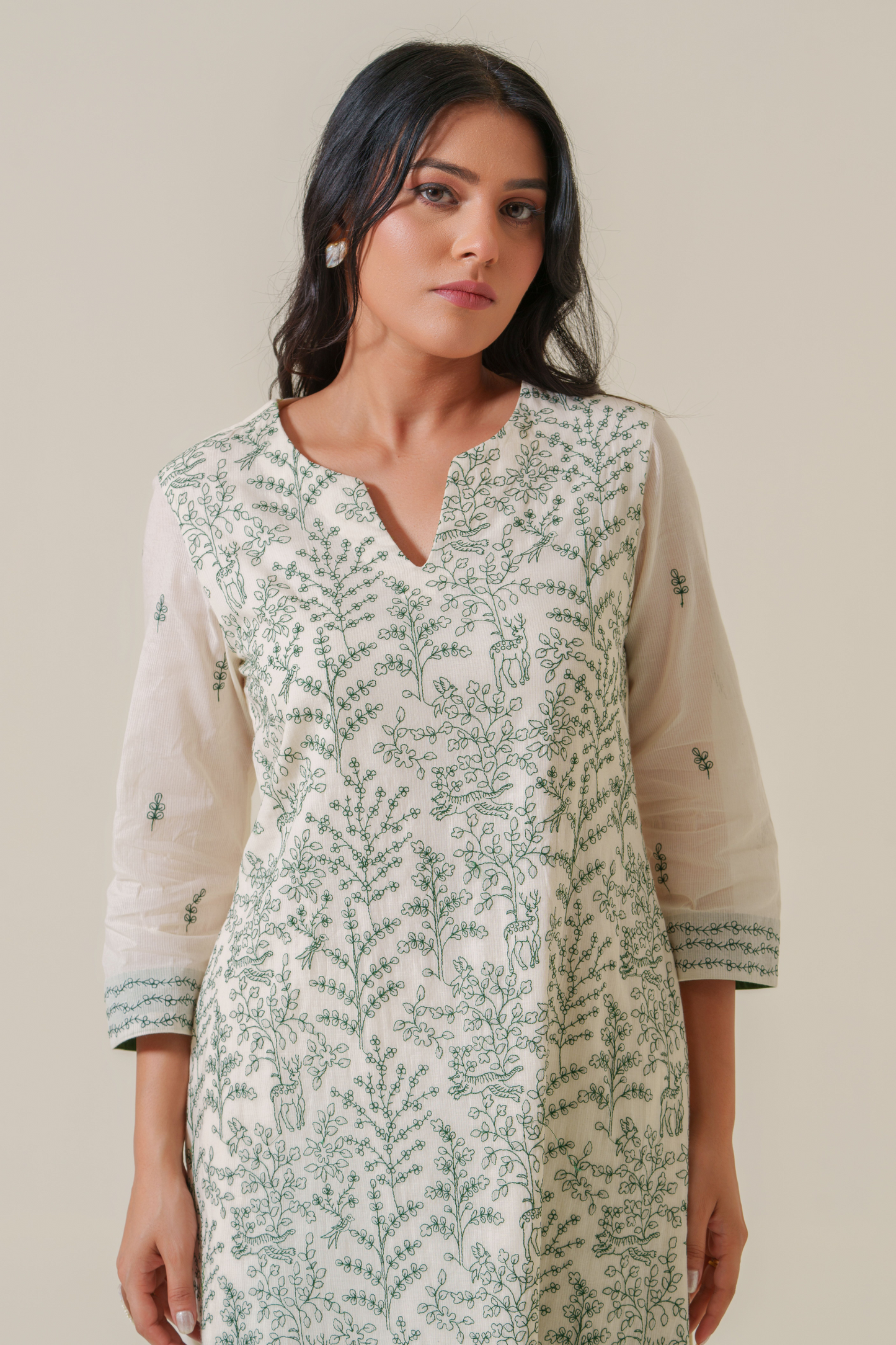 Whispers of the Jungle Soft Voile Kurta