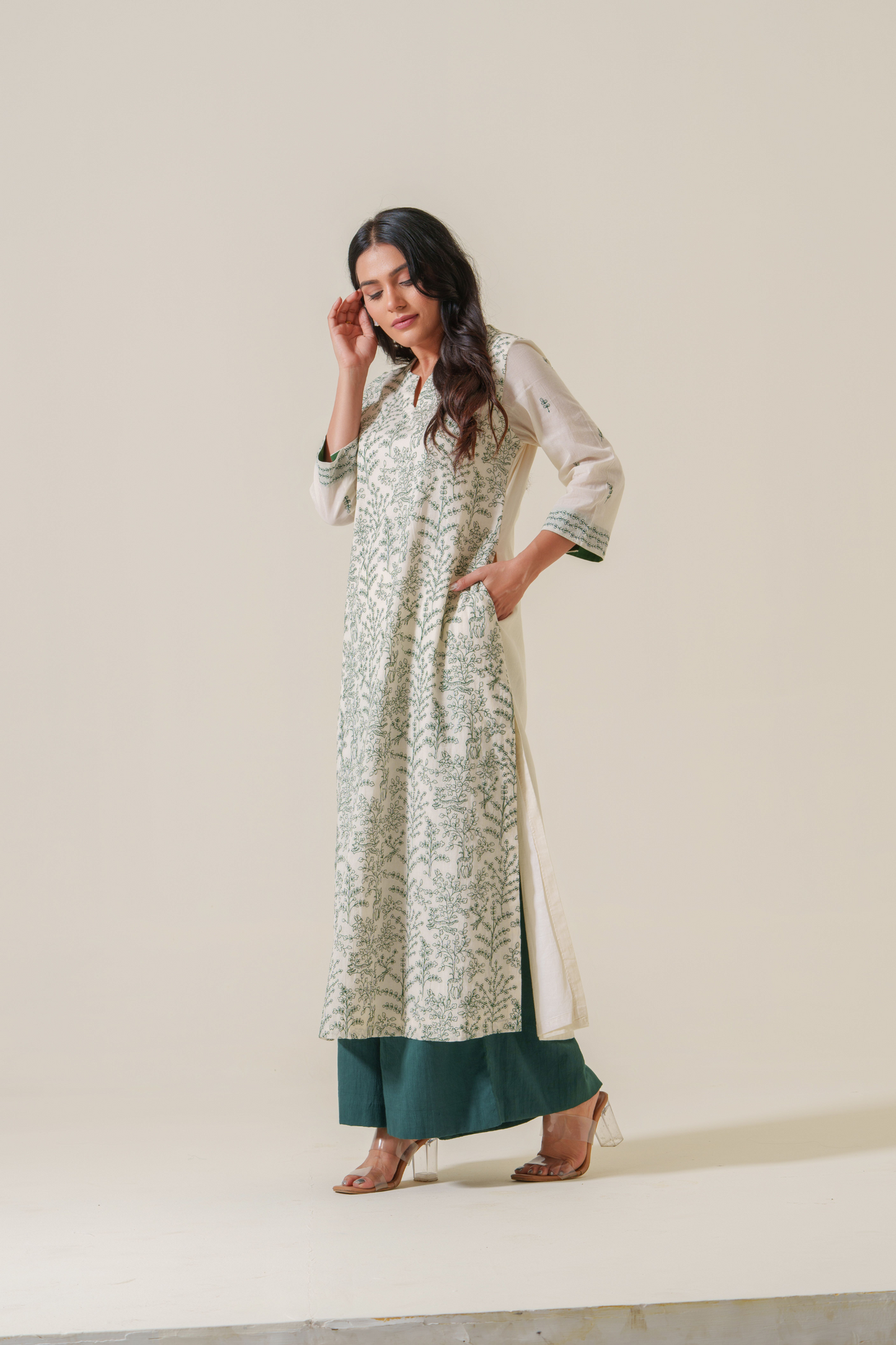 Moss and Mist Soft Voile Pants