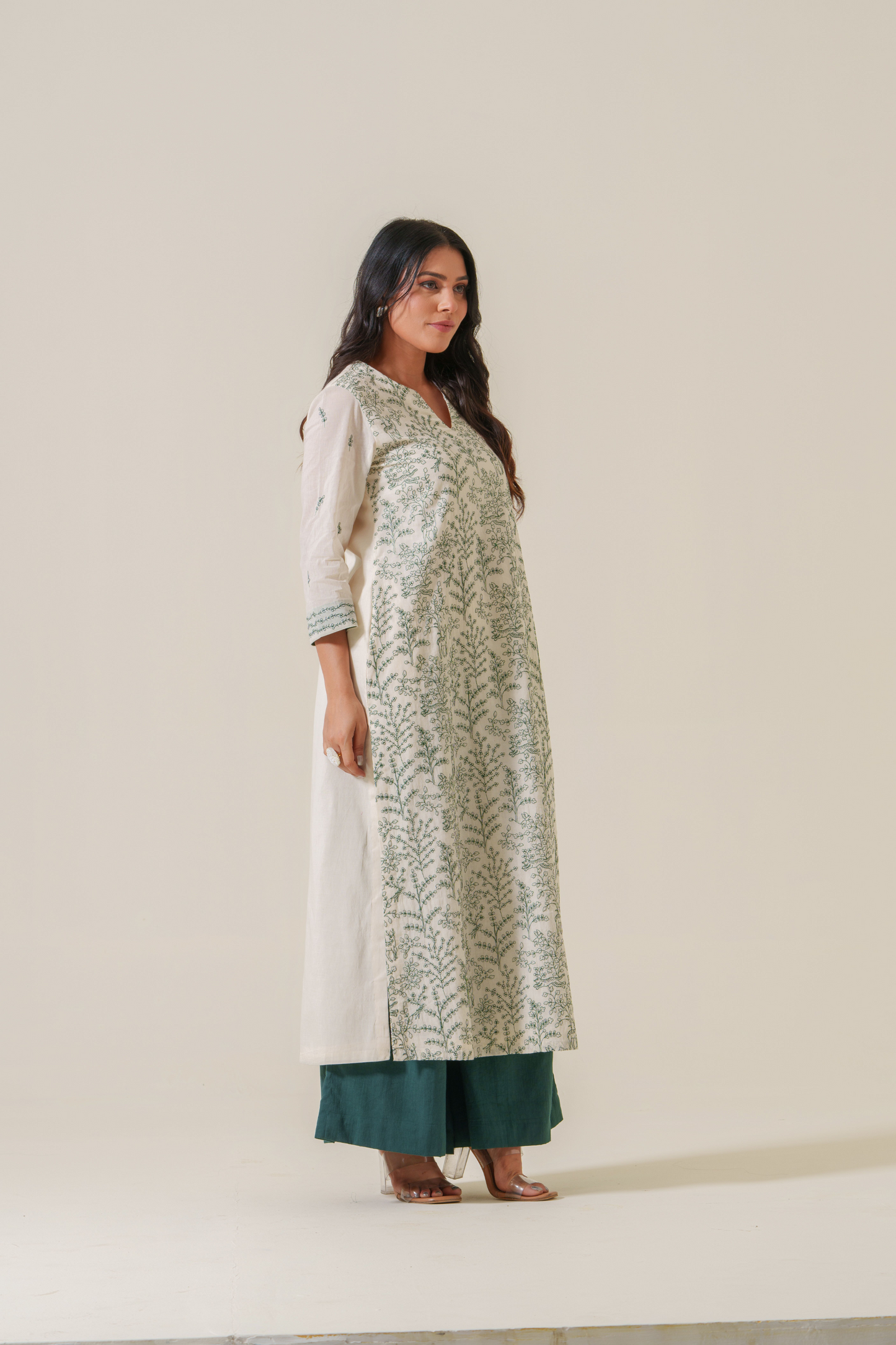 Whispers of the Jungle Soft Voile Kurta