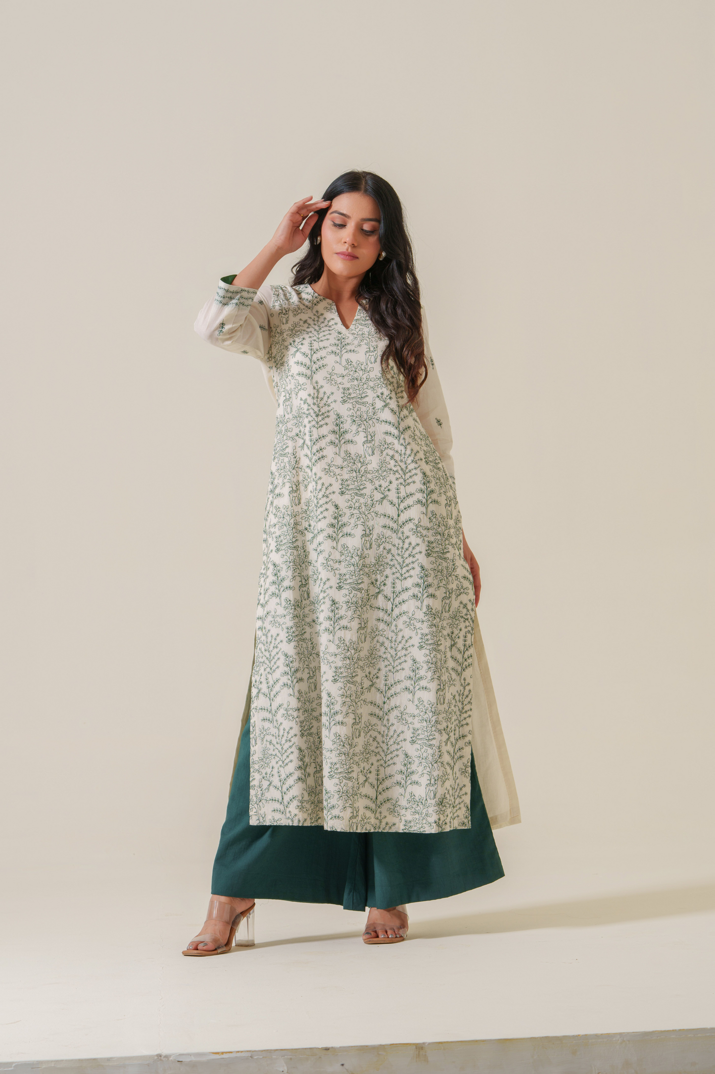 Whispers of the Jungle Soft Voile Kurta