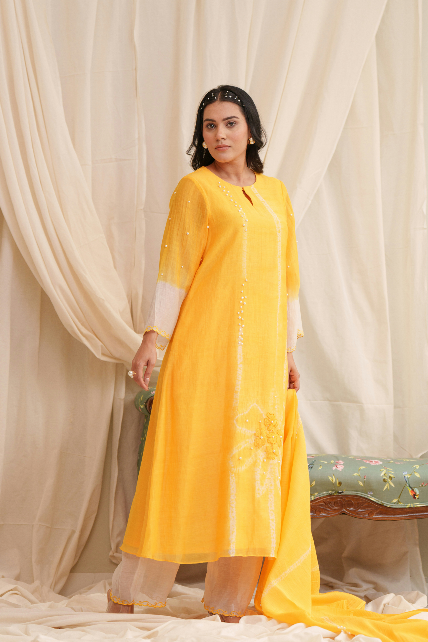 Ode Mul Chanderi Kurta