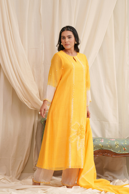 Ode Mul Chanderi Kurta