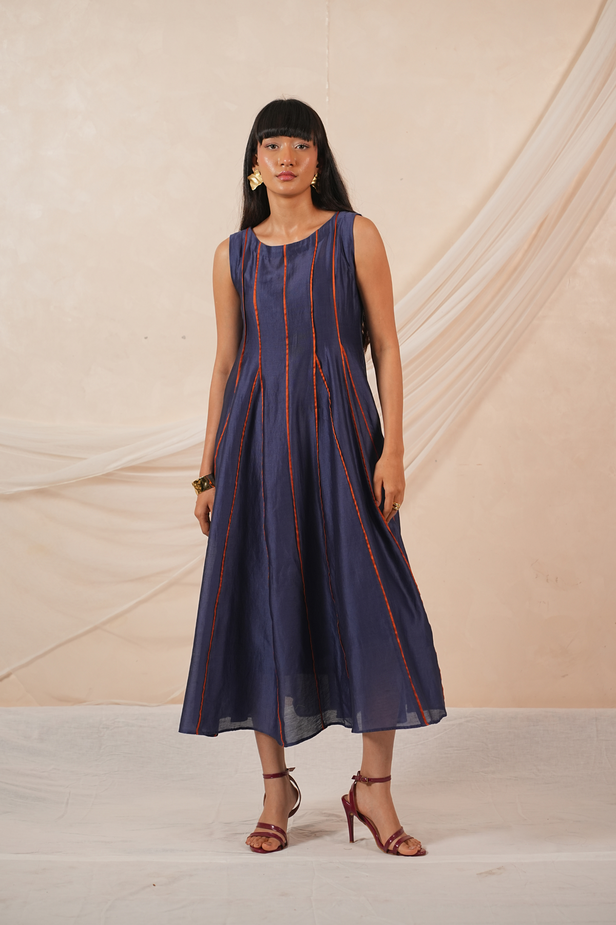 Sway Silk Chanderi Dress