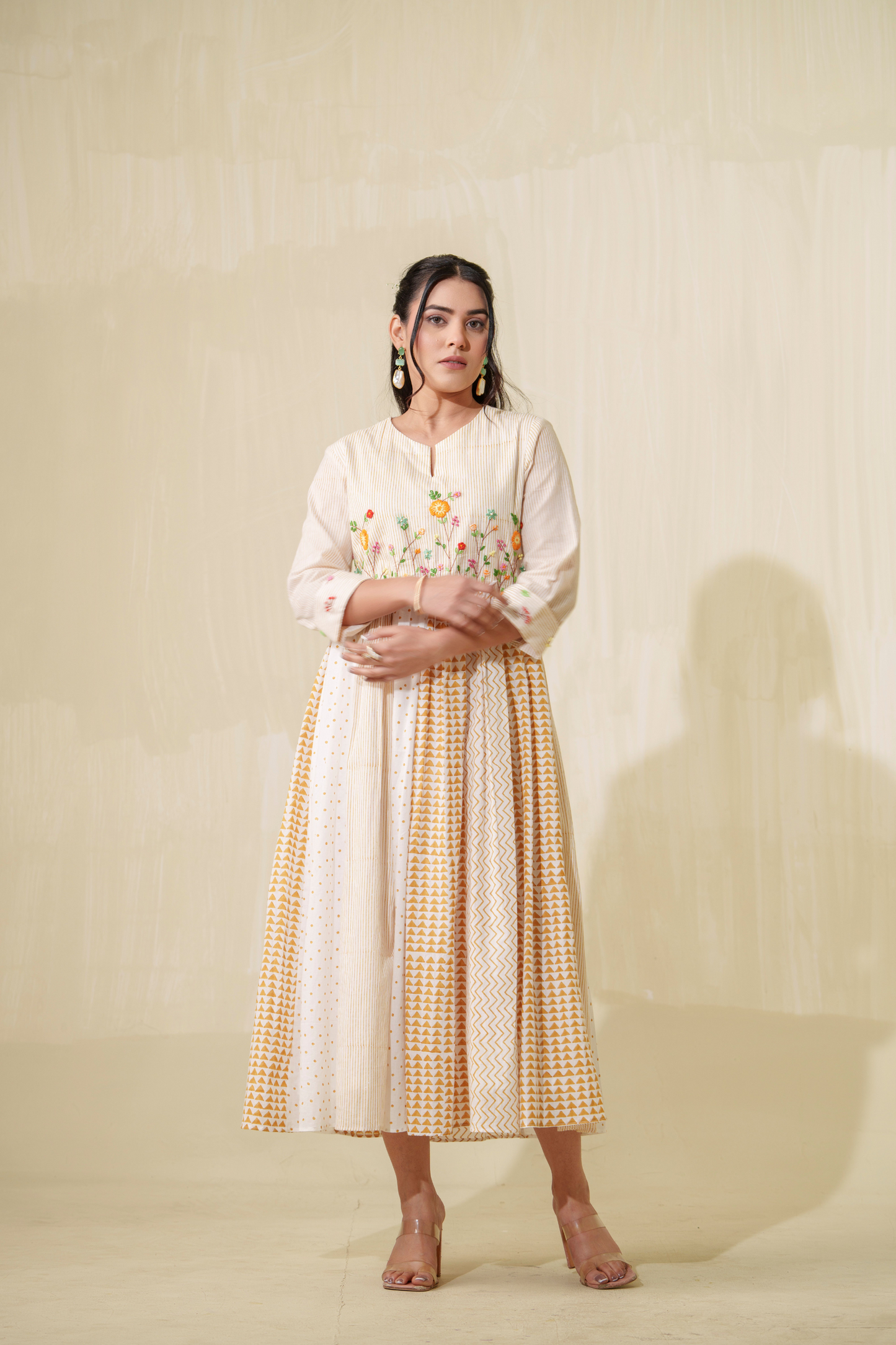Wheat Fields Pure Cotton Dress
