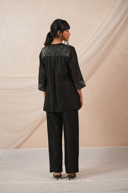 Trace Silk Chanderi Co-Ord Set