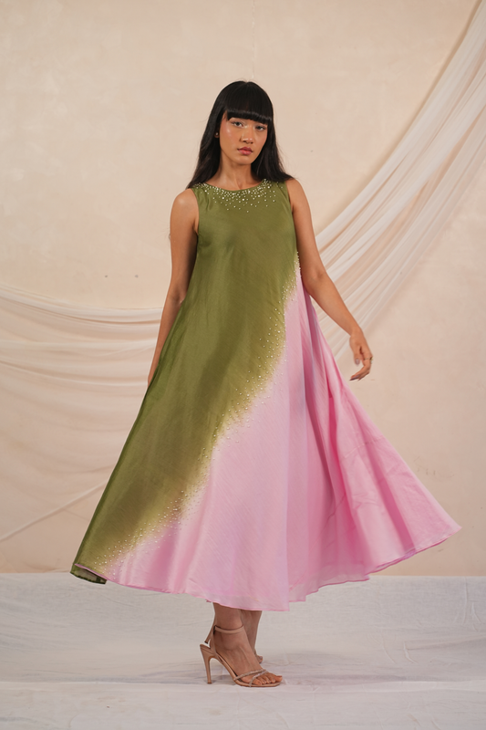 Muse Silk Chanderi Dress