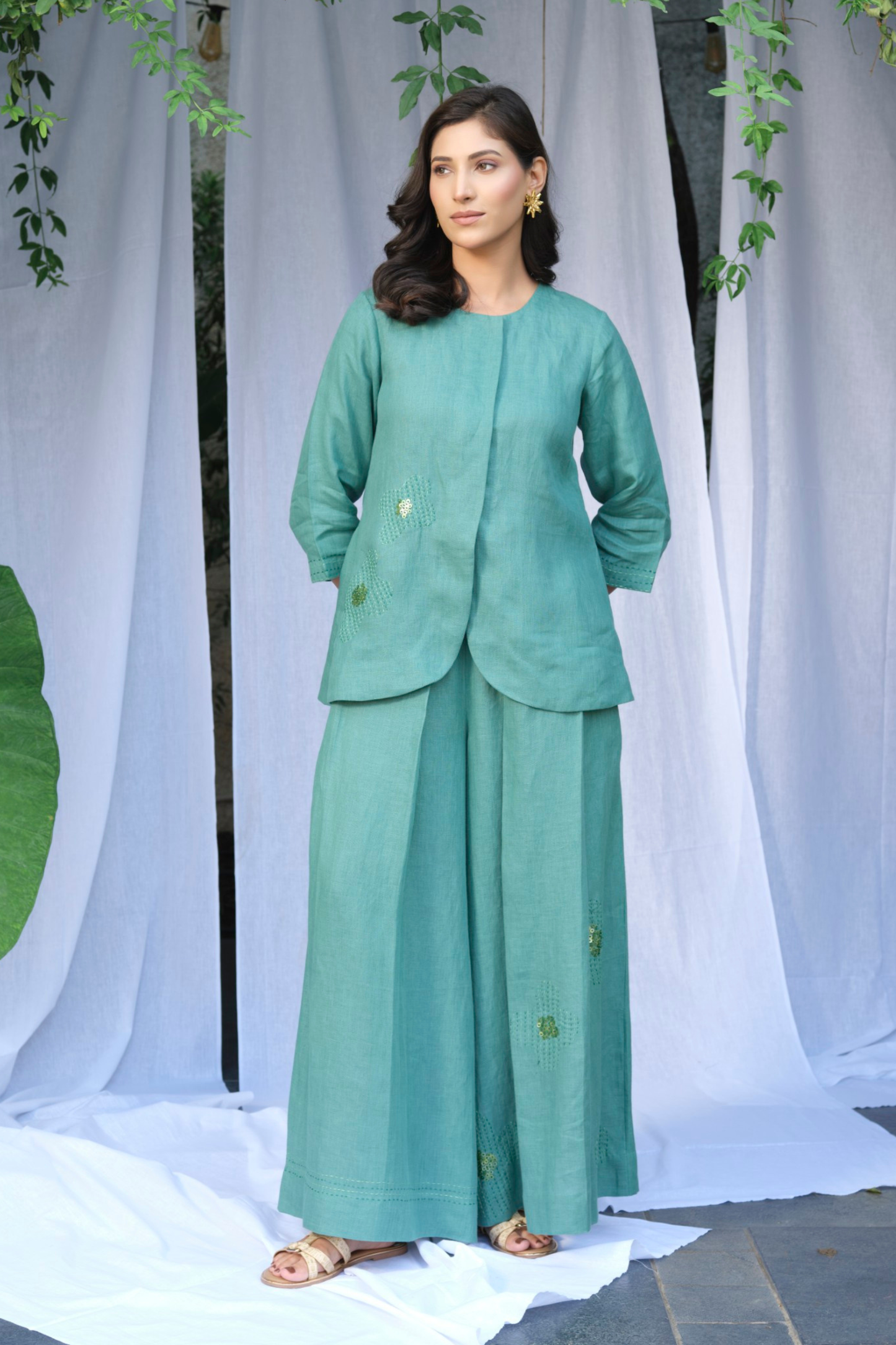 Matcha Pure Linen Top